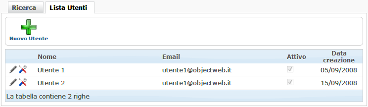 Lista utenti amministrativi