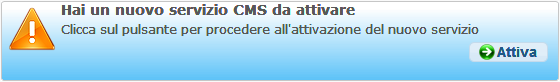Attivazione servizio Cms