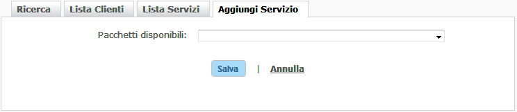 Aggiunta servizio a cliente