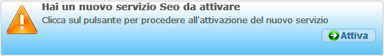Attivazione servizio SEO