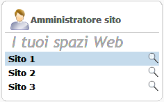 I tuoi spazi Web