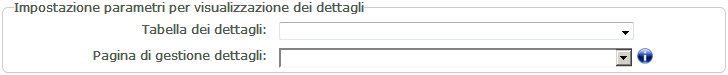 Parametri di gestione dettagli