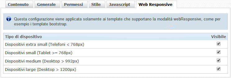 JavaScript di sezione